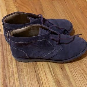 Purple/Brown Clark’s Booties